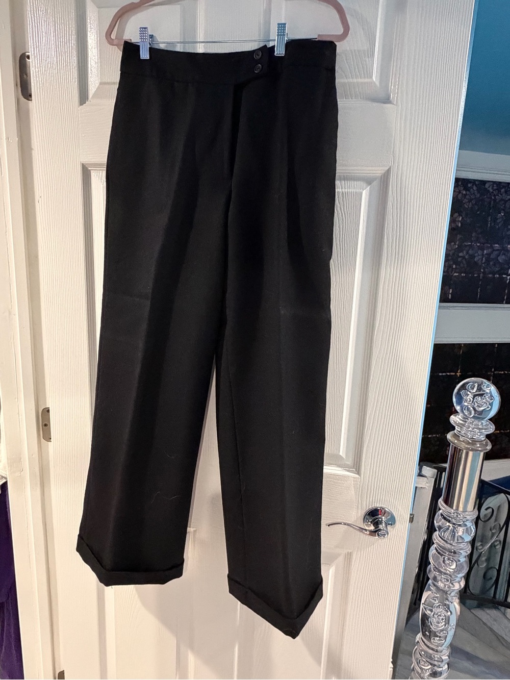 metrostyle Black Straight-Leg Wonen’s Dress Pants